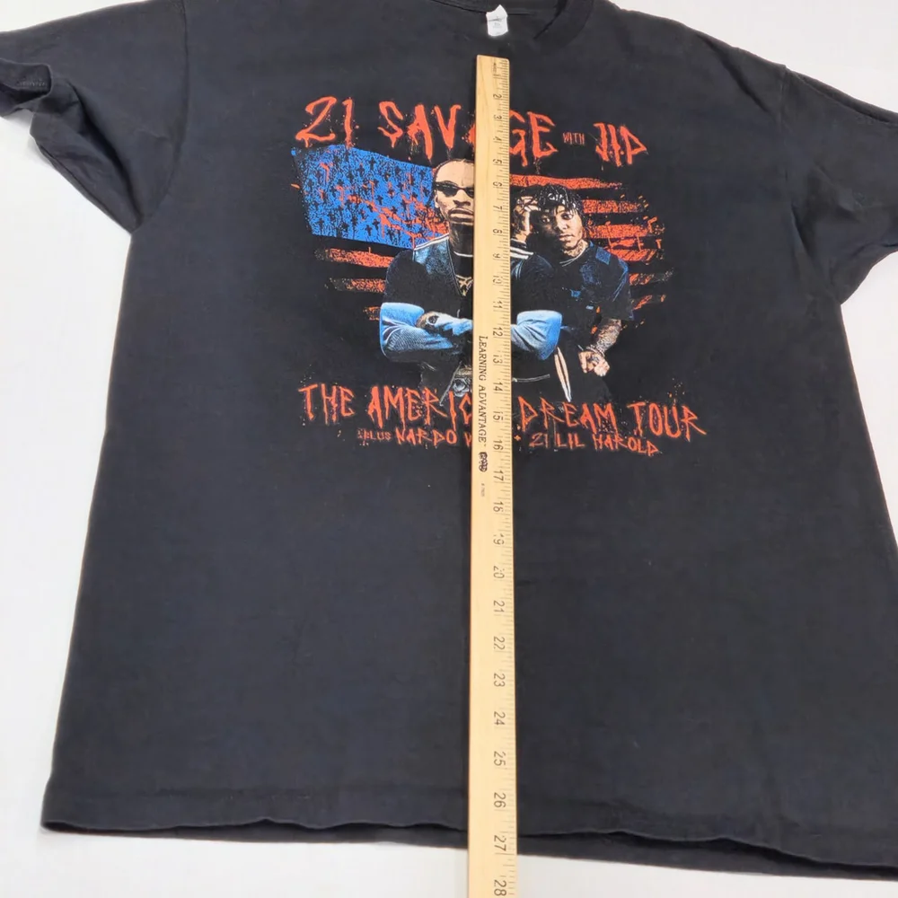 21 Savage The American Dream 2024 Concert T-Shirt XL JJD Nardo Wick Lil Harold